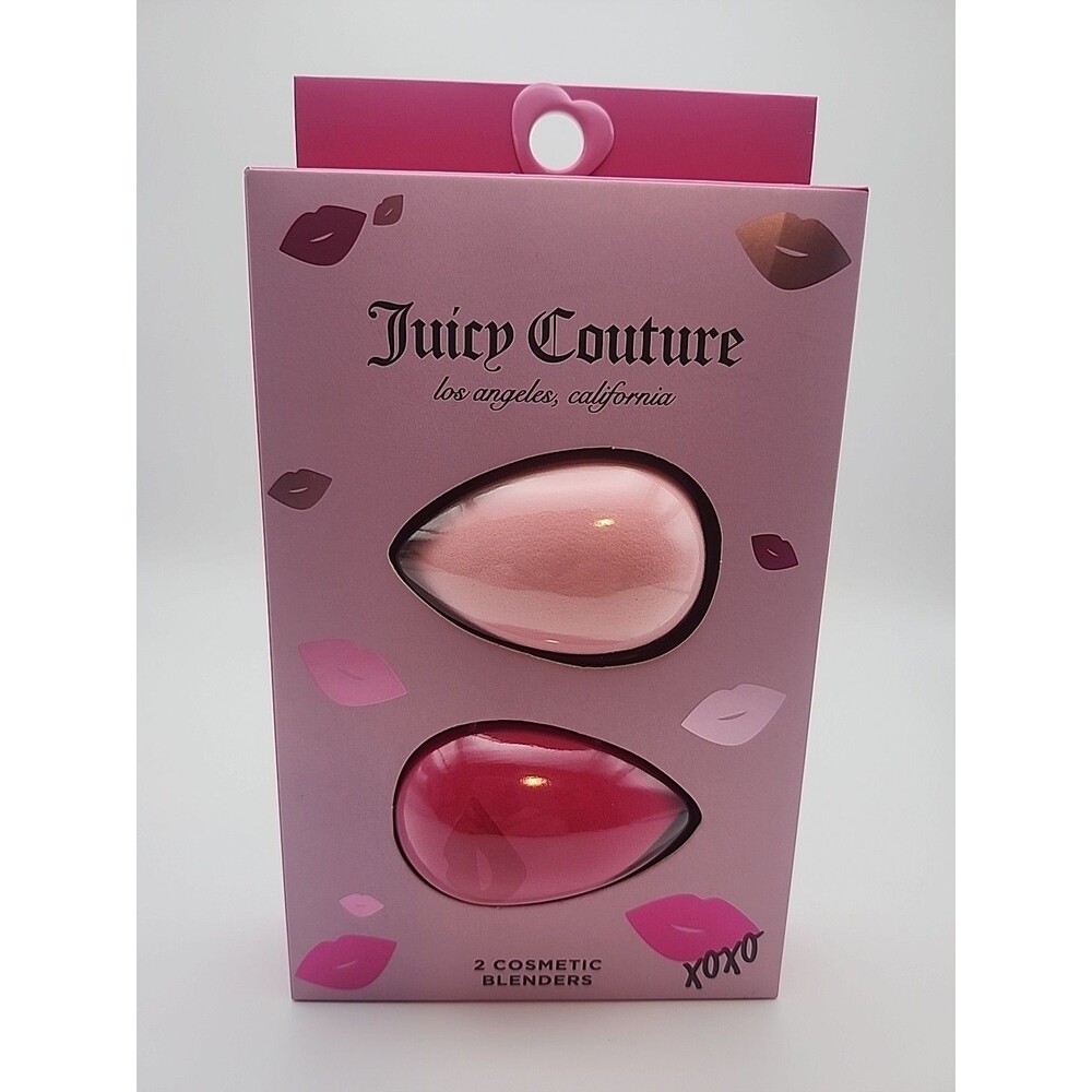 Juicy Couture 2 Teardrop Blender Sponges Pink Dark Pink Reusable Standard New